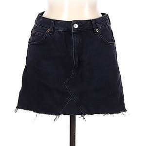 TopShop Black Denim Skirt